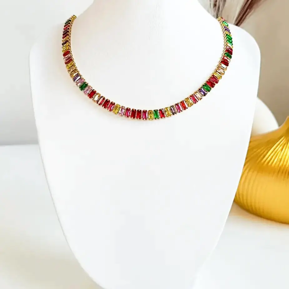 Collier Rivière Multicolore