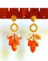 Boucles d'oreilles Feuilles Dorées