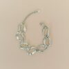 Bracelet Acier Inoxydable – Mailles Ovales Argenté