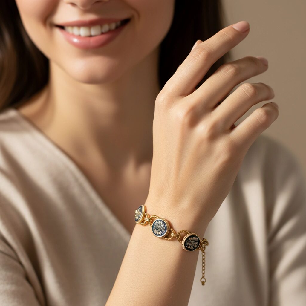 Bracelet Vintage Boutons Royaux – Image 2