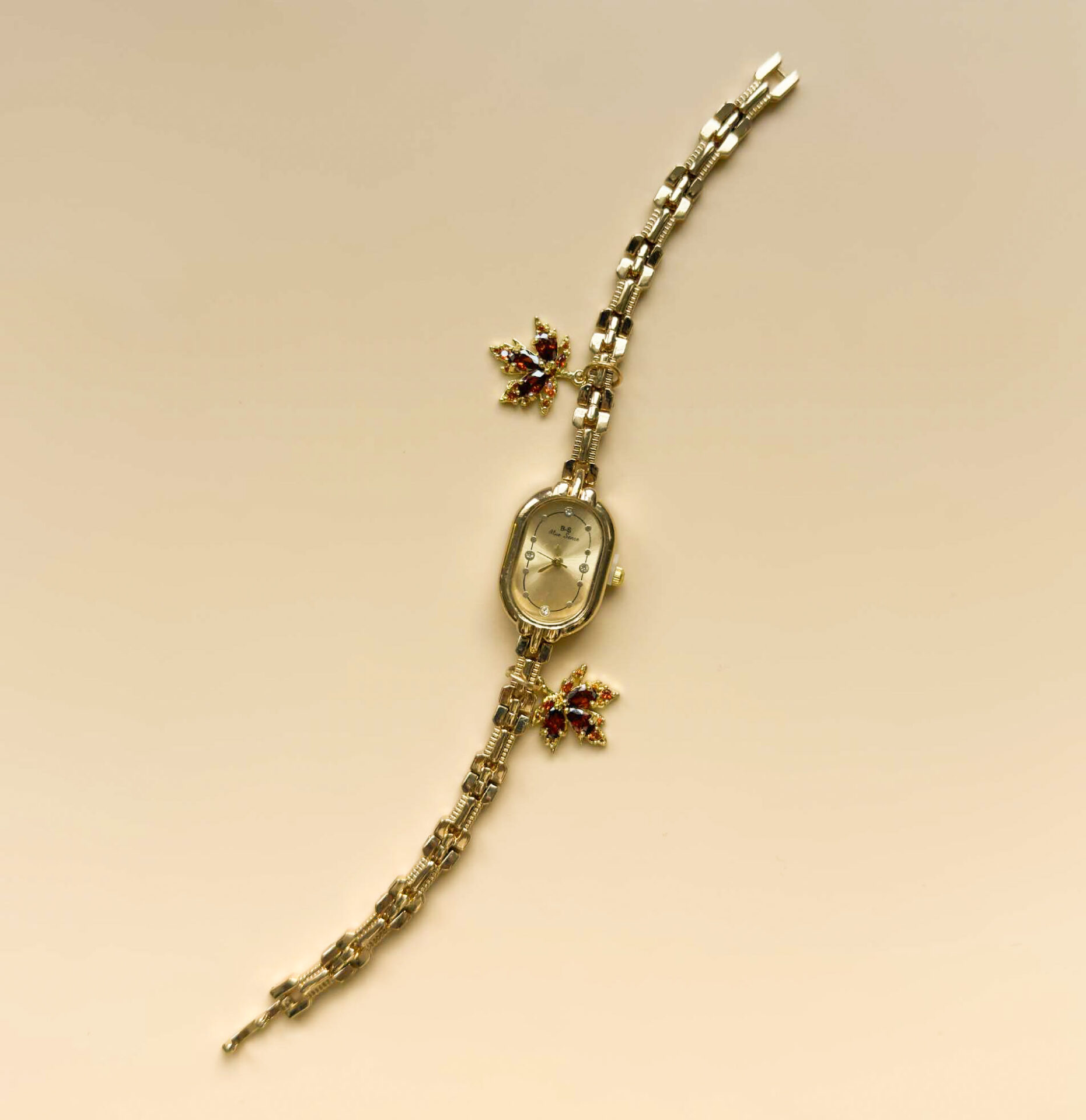 Ensemble Bijoux Feuille d’Érable – Collier, Montre et Boucles d’Oreilles en Acier Inoxydable – Image 4