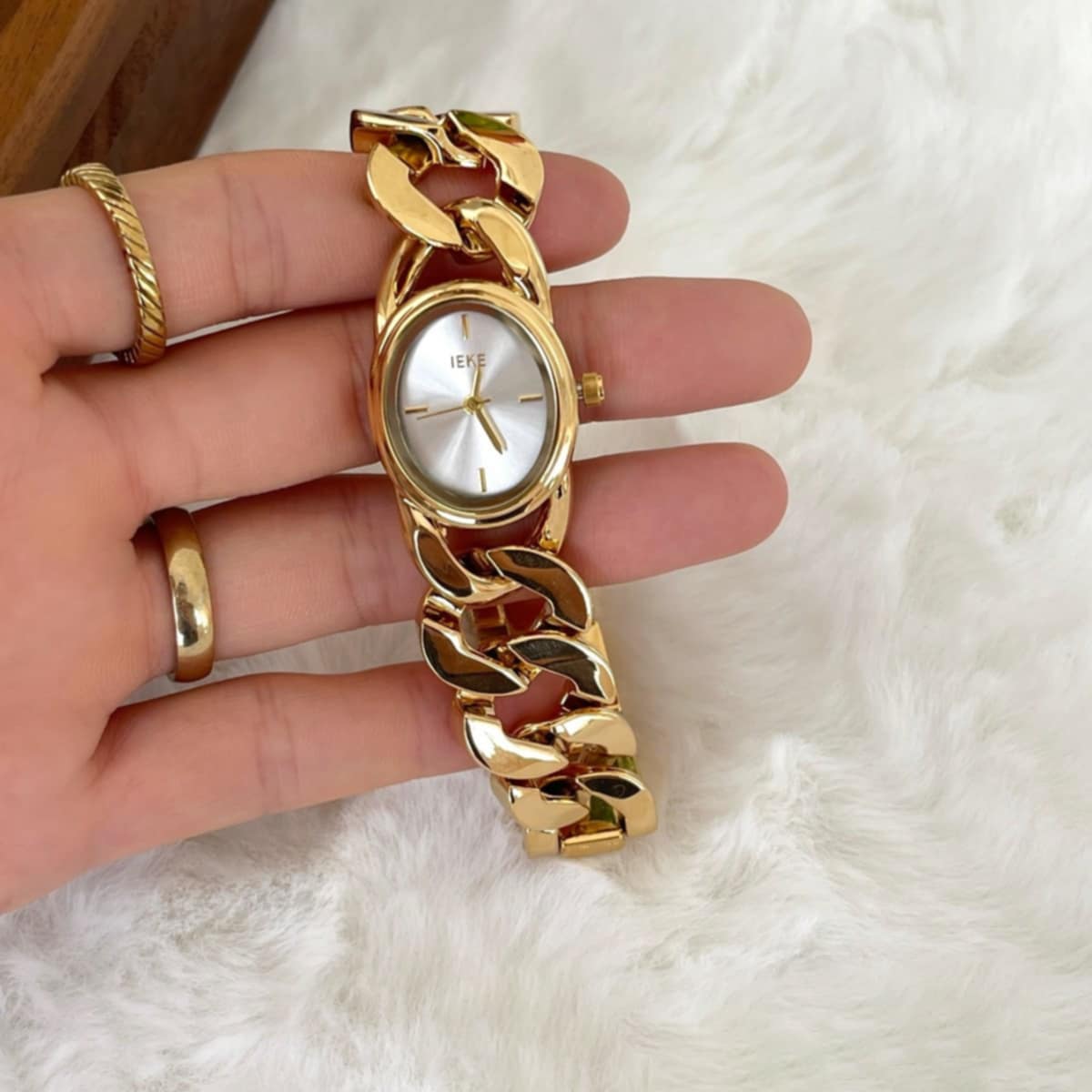 Montre Gourmette – Cadran Blanc