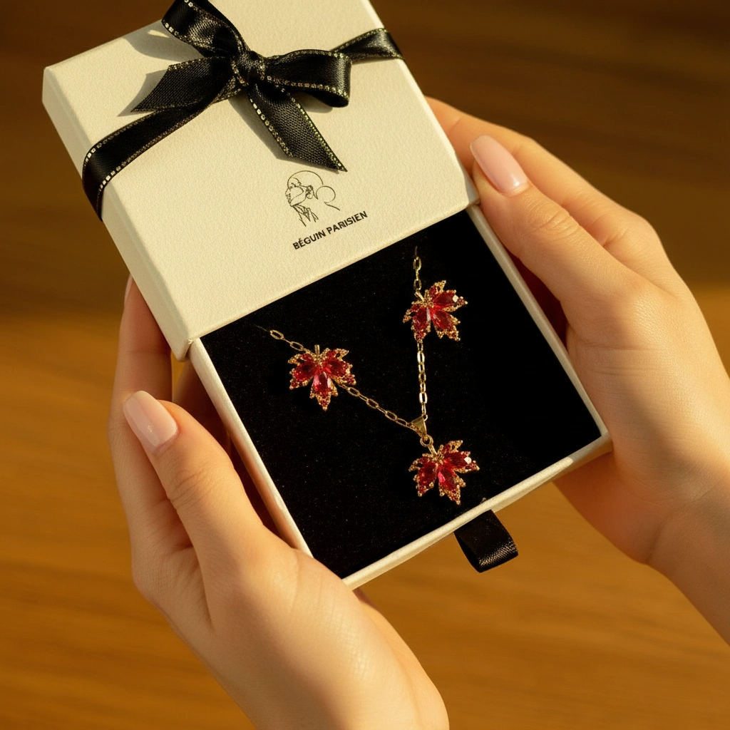 Ensemble Bijoux Feuille d’Érable