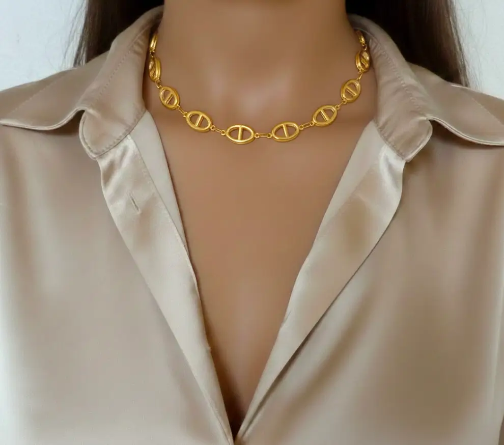 Collier Maille Marine