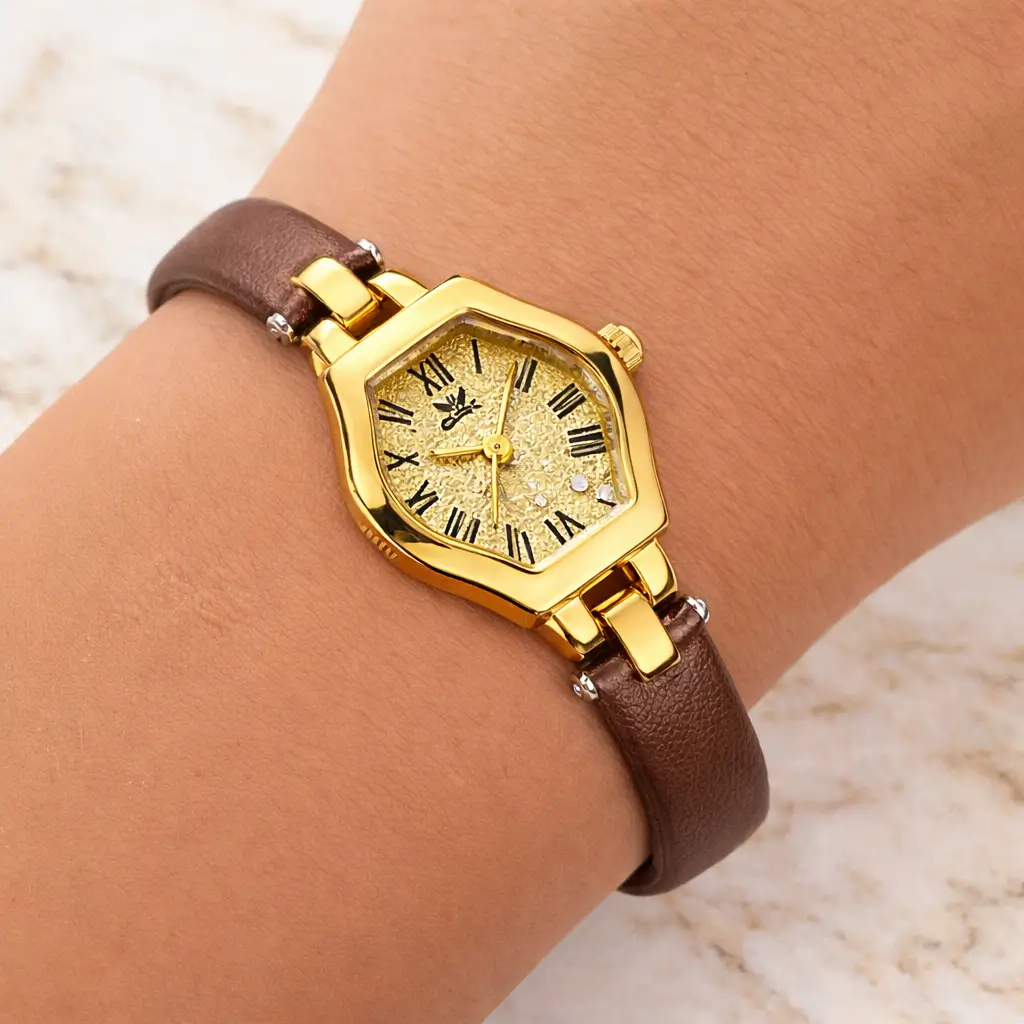 Montre Fine Vintage - Marron – Image 2