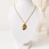 Seashell Necklace Gold Nautilus Spiral | Sea Shell Pendant Ocean Jewelry | Waterproof Gold Necklace Beach Summer Jewelry Handmade